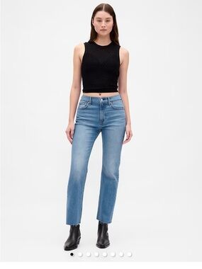 NWOT GAP Women's 90’s High Rise Straight Leg Jeans - Medium Blue